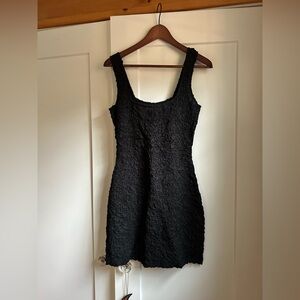 Mara Hoffman Black Popcorn Mini Dress Small